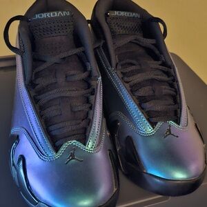 Jordan Black and Iridescent Sneakers